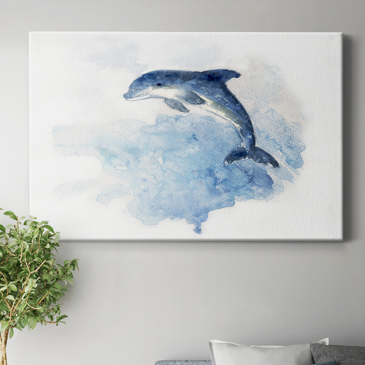 Wave Jumping Premium Gallery Wrapped Canvas - Ready to Hang