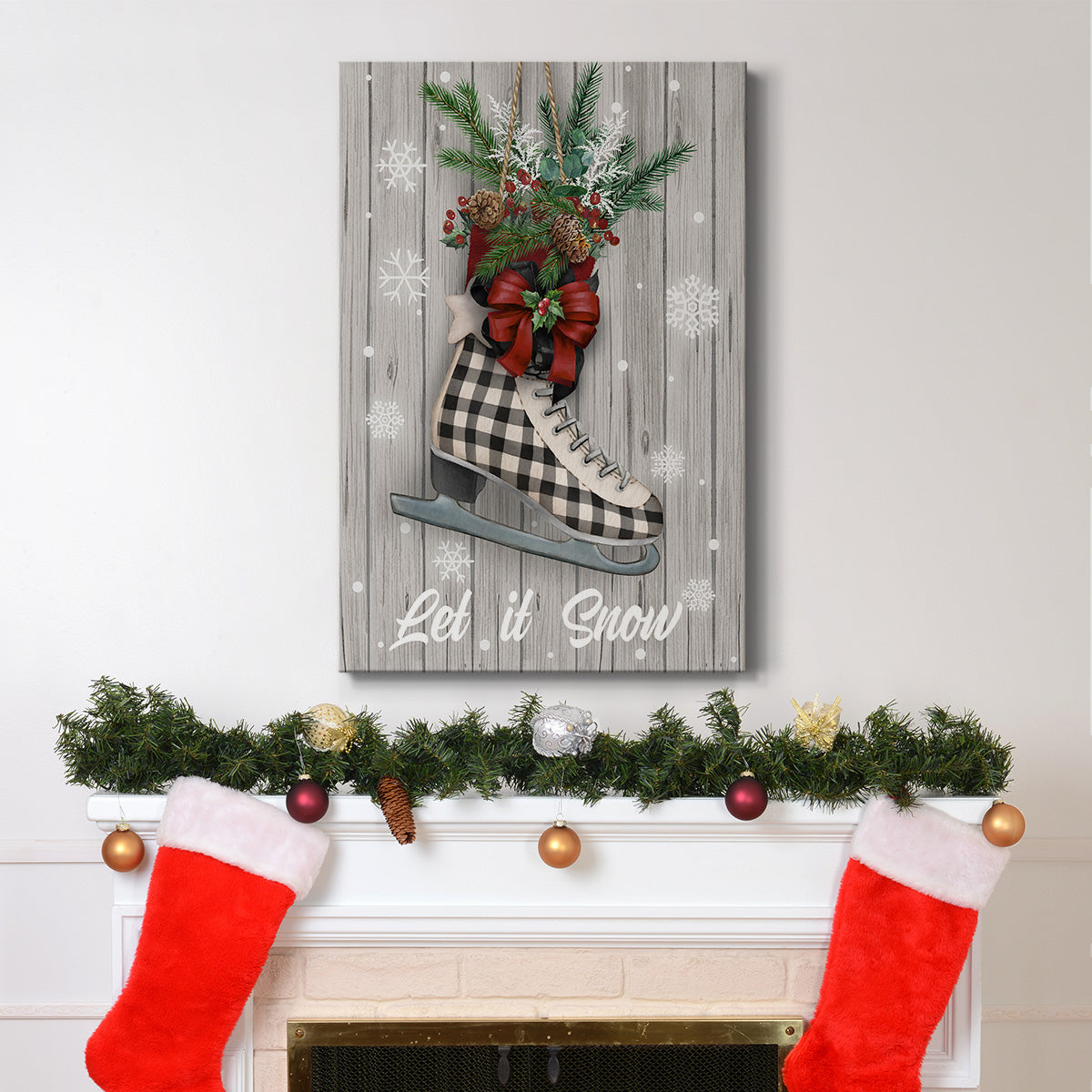 Christmas Skates - Gallery Wrapped Canvas