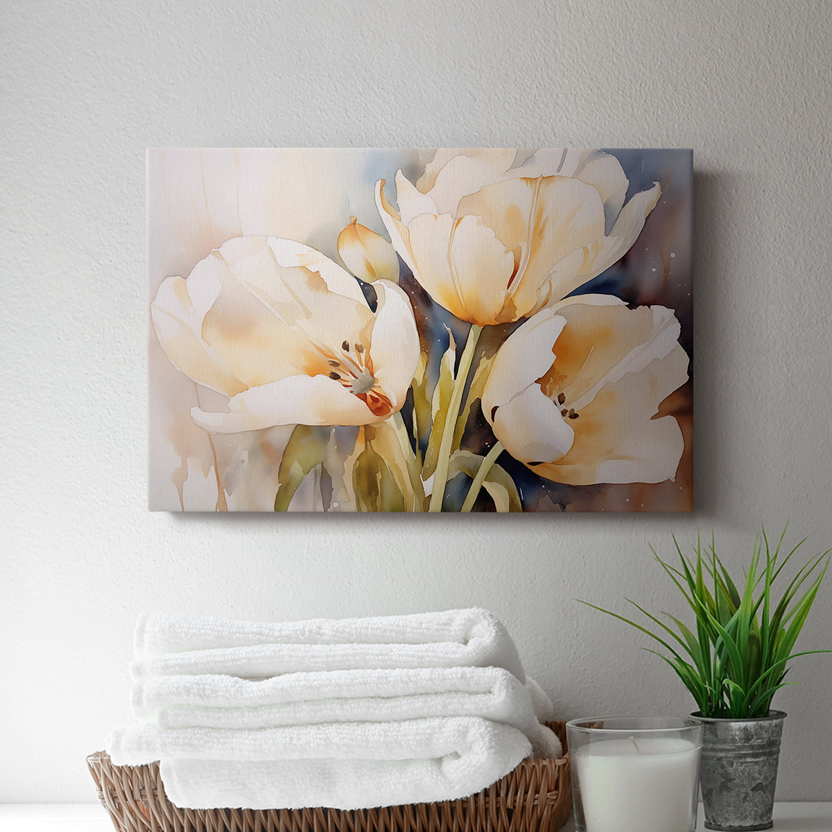 Floral Watercolor XXVII - Canvas Art Print