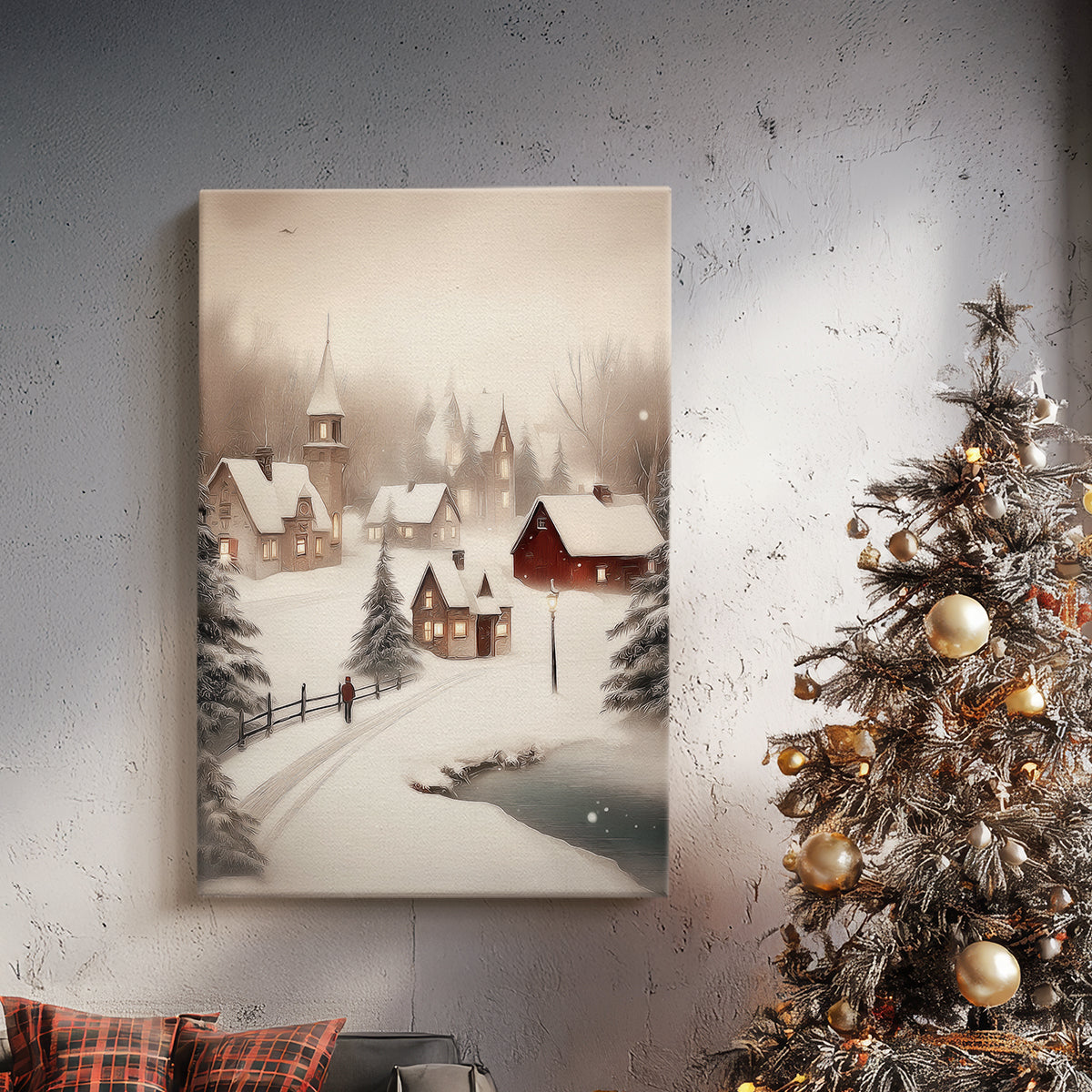 Frostlit Carol - Canvas Art Print