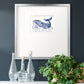 Whale Love I Premium Framed Print Double Matboard