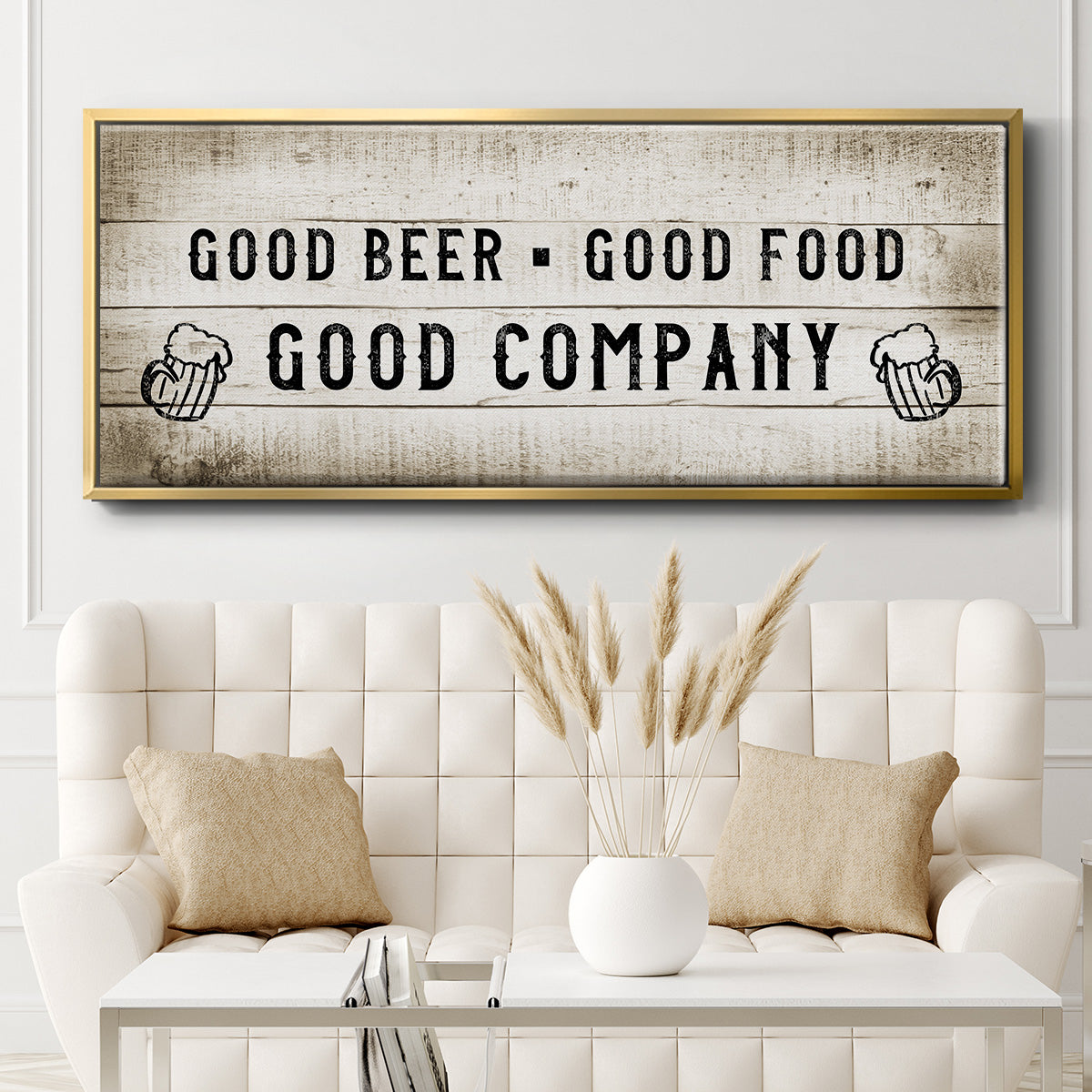 Good Company - Floater Framed Canvas Print