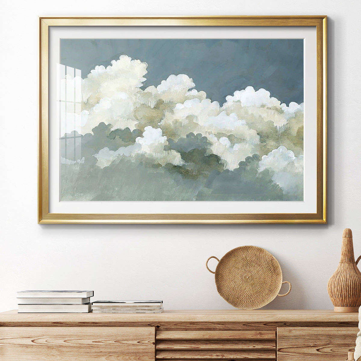 Big Clouds III - Modern Framed Art Print