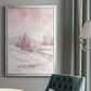 Blush Winter - Modern Framed Canvas Print