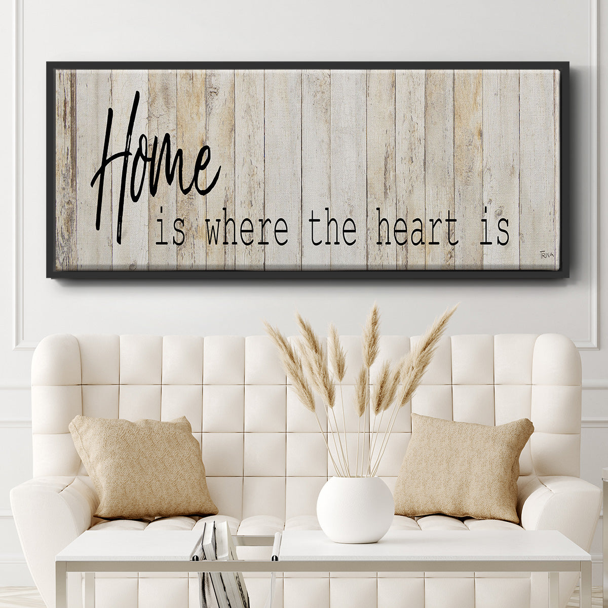 Home - Floater Framed Canvas Print