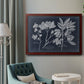 Foliage on Navy VI Premium Framed Canvas- Ready to Hang