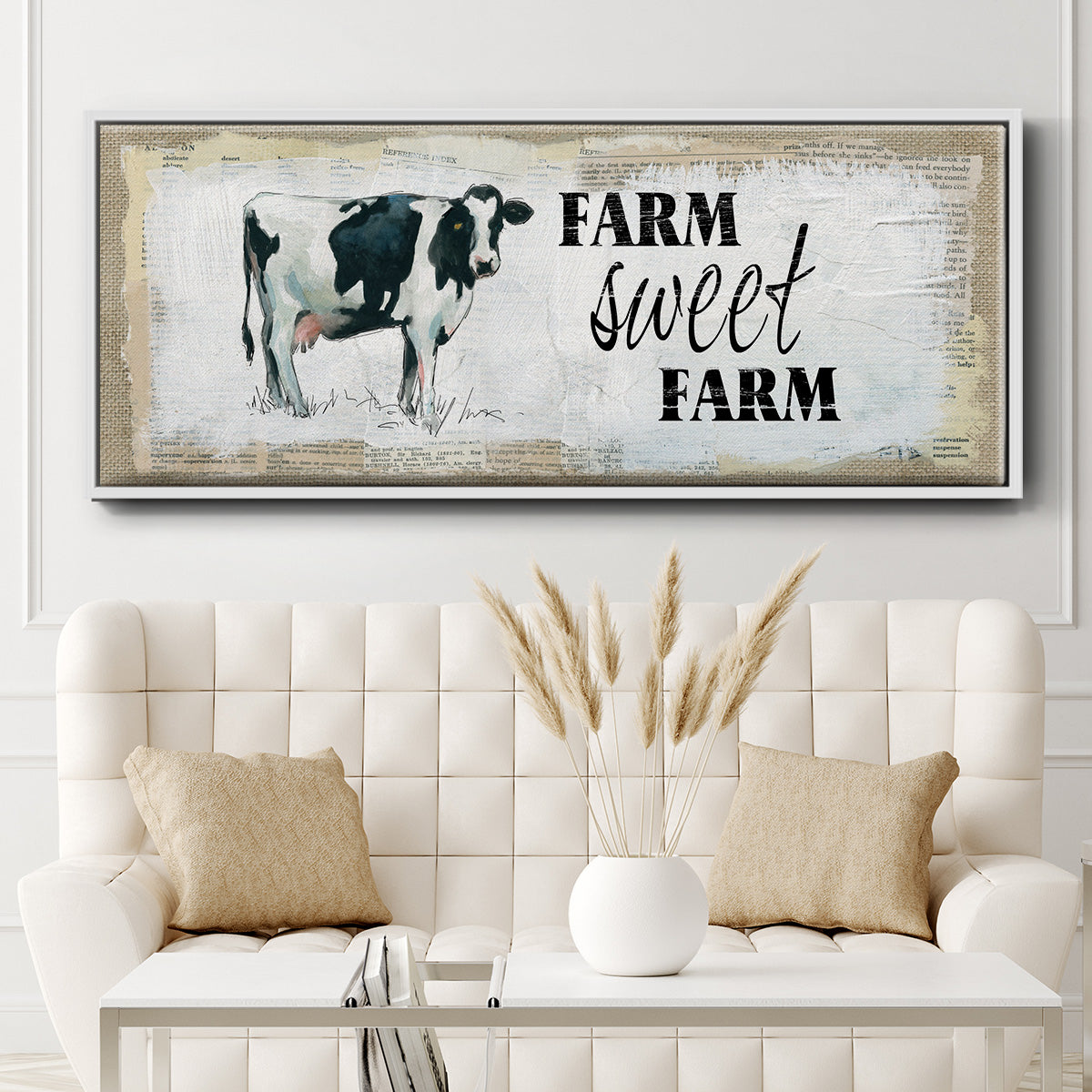 Farm Sweet Farm II - Floater Framed Canvas Print