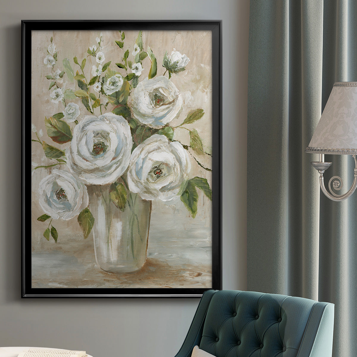 Astor Place - Modern Framed Canvas Print