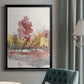 Watercolor Treeline Sketch I - Modern Framed Canvas Print