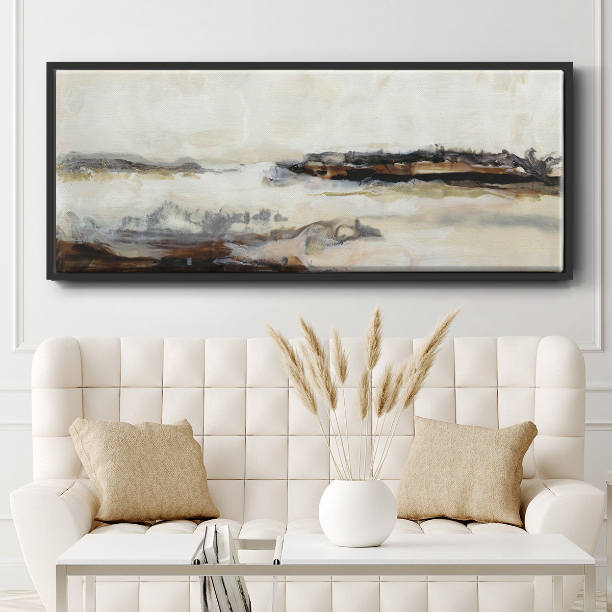 Joyful Horizon II - Floater Framed Canvas Print
