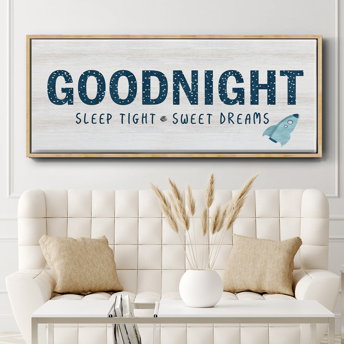 Sleep Tight Sweet Dreams - Floater Framed Canvas Print