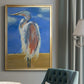 Blue Heron - Modern Framed Canvas Print