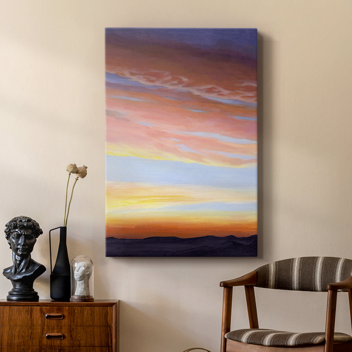 Ignited Dusk II - Canvas Art Print
