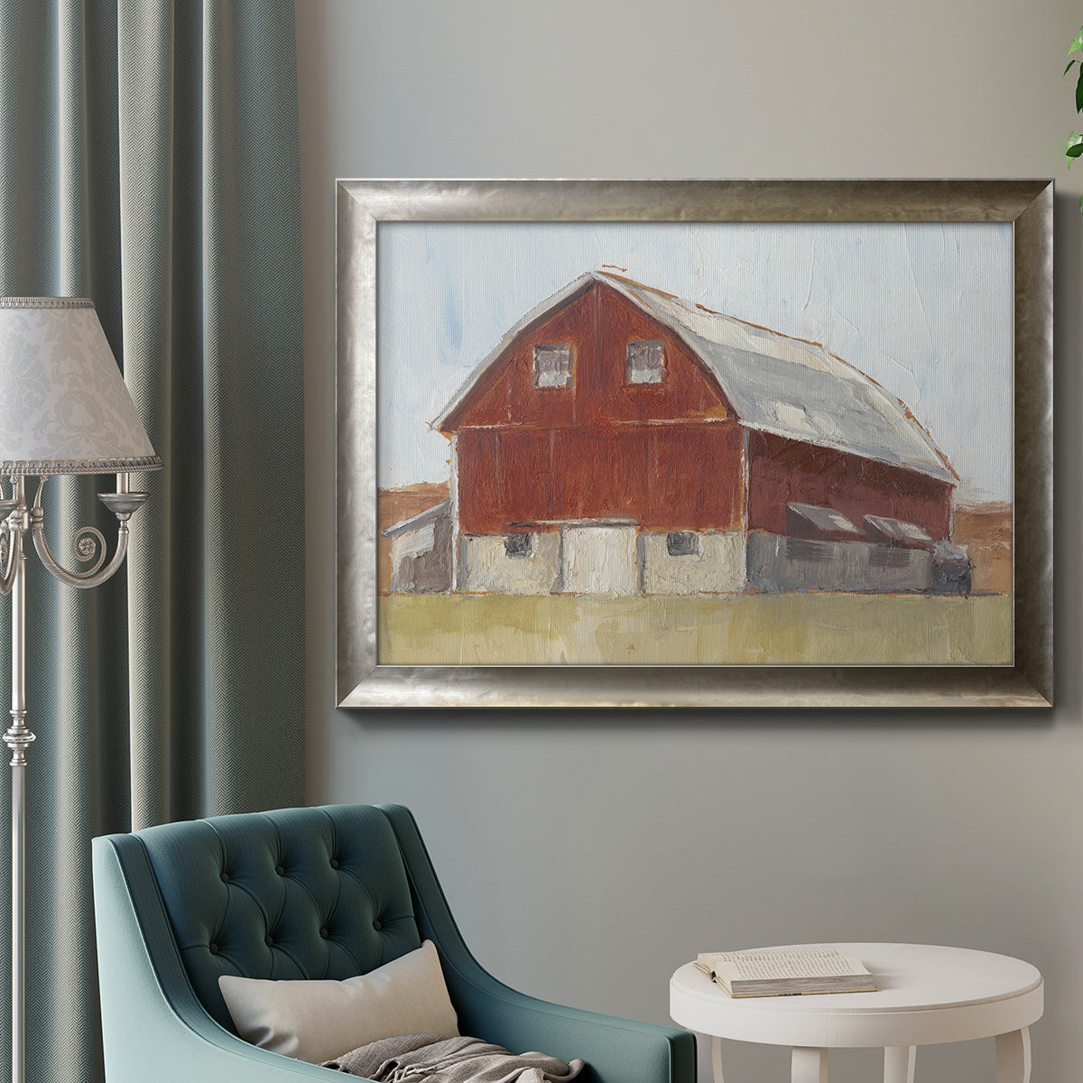 Rustic Red Barn II Premium Framed Canvas- Ready to Hang