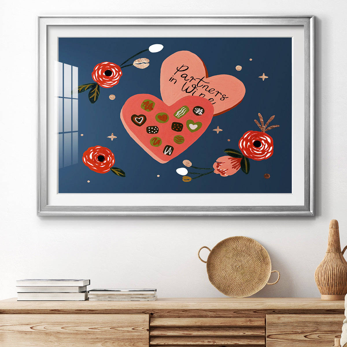 Happy Galentine I Premium Framed Print - Ready to Hang