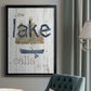Lake Calls Me - Modern Framed Canvas Print