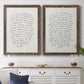 Letter to a Lover I - Premium Framed Canvas 2 Piece Set - Ready to Hang