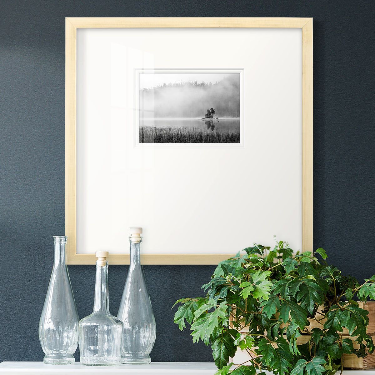 Island Fog Premium Framed Print Double Matboard