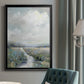 Peninsula Path - Modern Framed Canvas Print