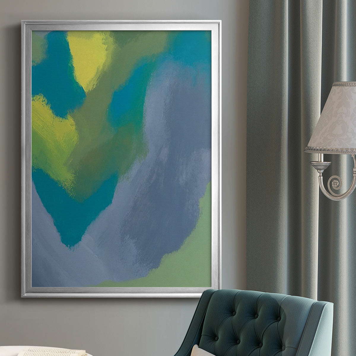 Lost in Memories II - Modern Framed Canvas Print