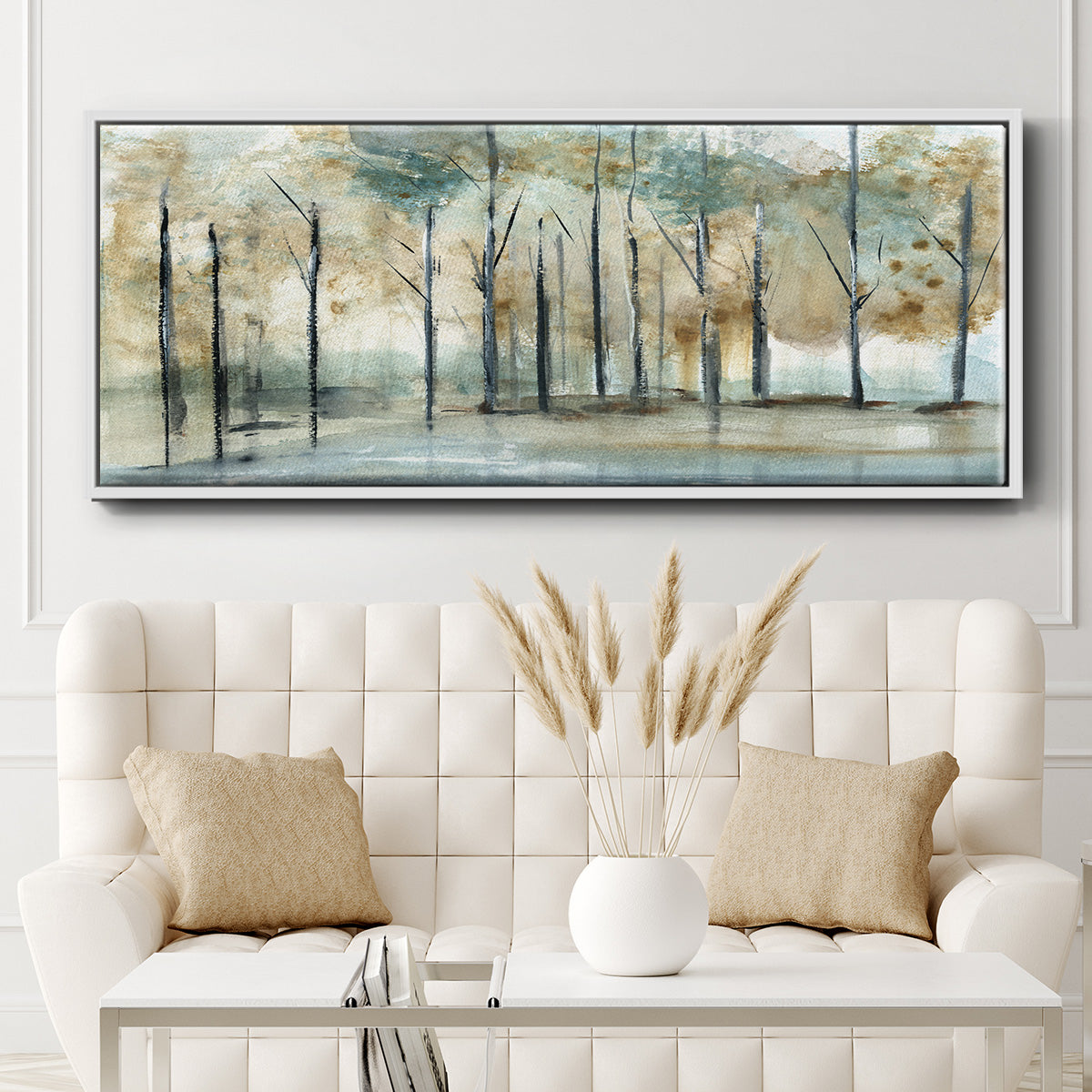 Debruce Light - Floater Framed Canvas Print
