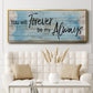 Forever Always - Floater Framed Canvas Print