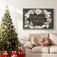 Gilded Christmas Collection A - Framed Gallery Wrapped Canvas in Floating Frame