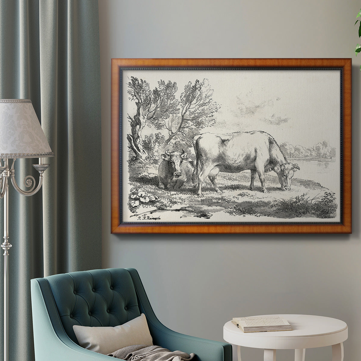 Rural Charms III Premium Framed Canvas- Ready to Hang