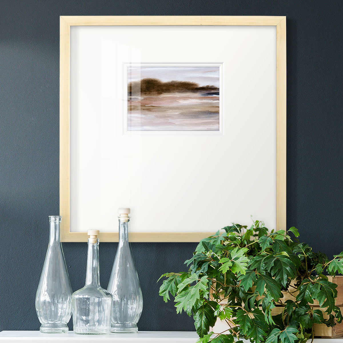 Autumnal Bay Premium Framed Print Double Matboard