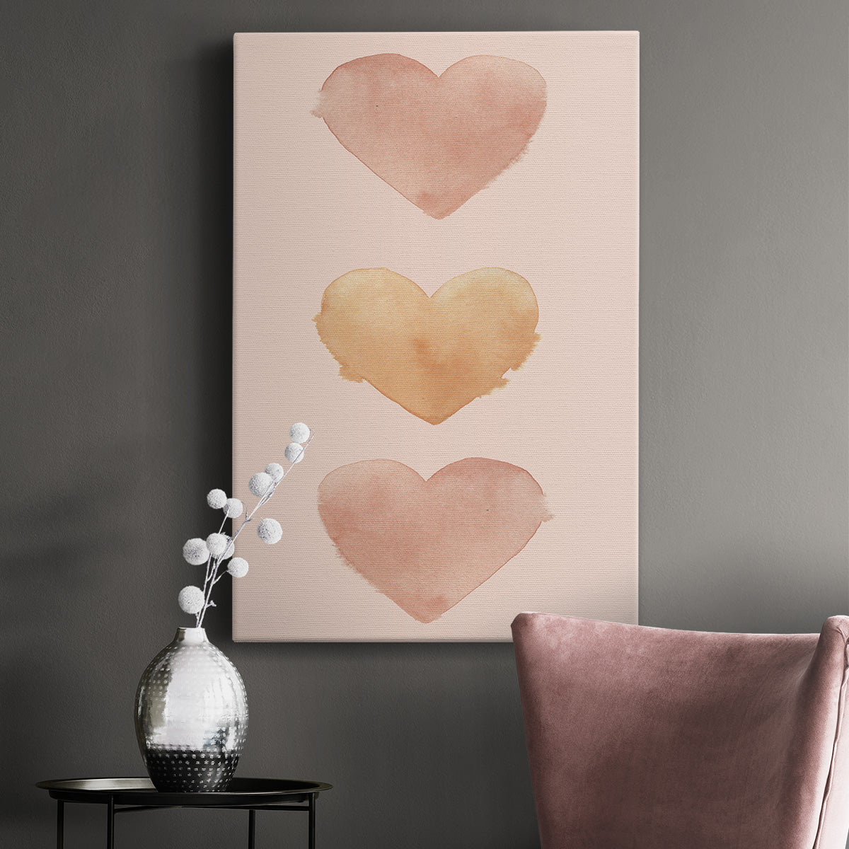 Modern Romance Collection B Premium Gallery Wrapped Canvas - Ready to Hang