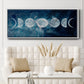Moon Phases - Floater Framed Canvas Print