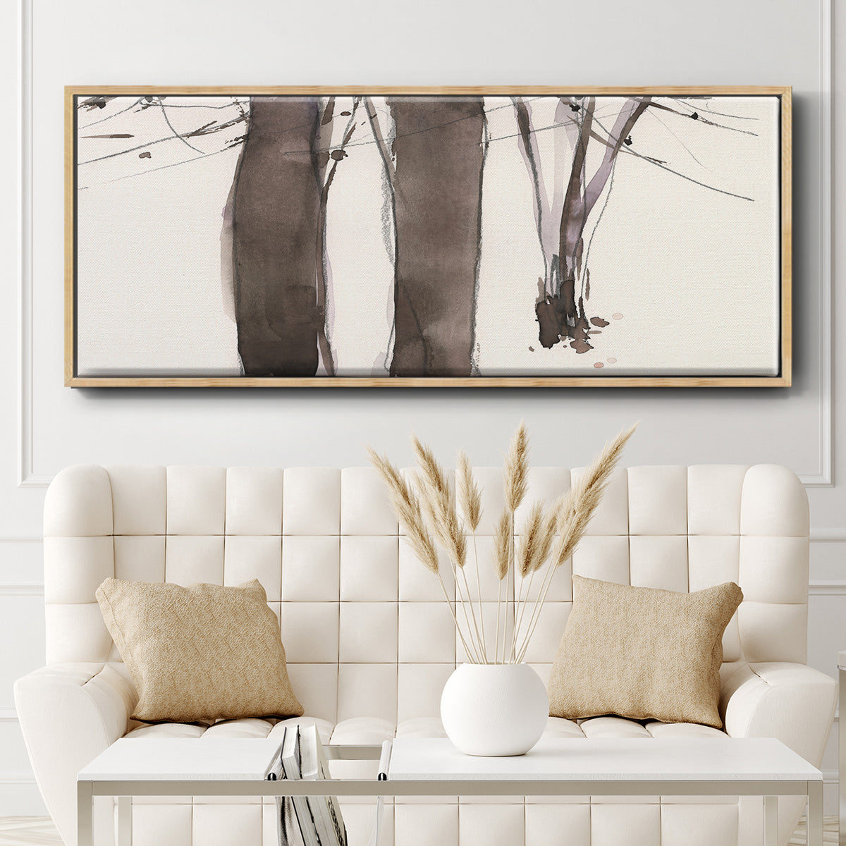 Under the Winter Tree II - Floater Framed Canvas Print