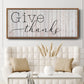 Give Thanks - Floater Framed Canvas Print