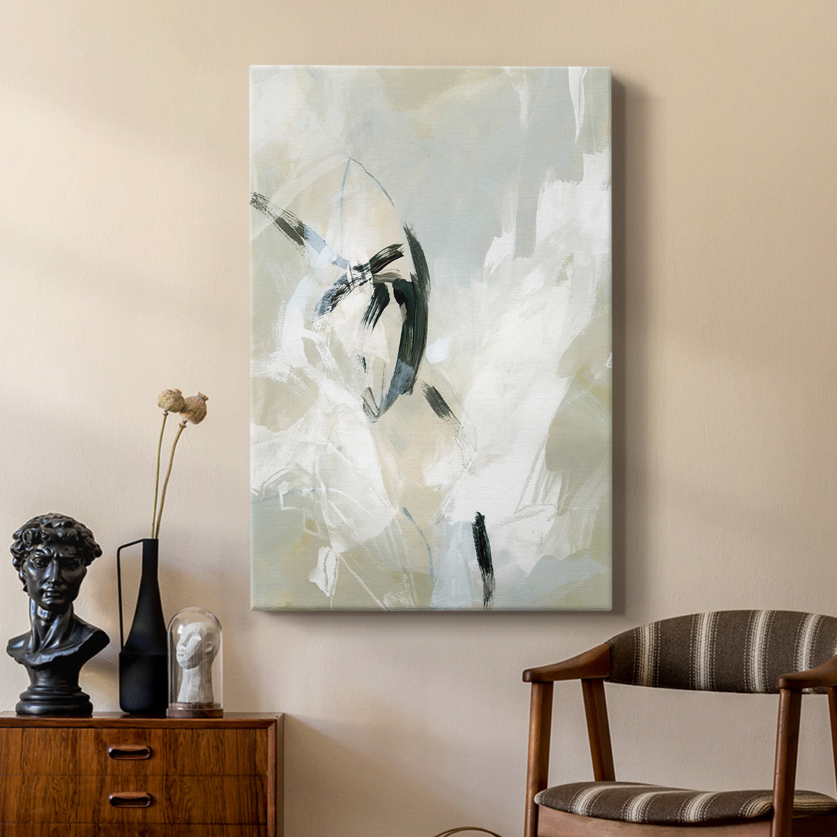 Scribble Veil II - Canvas Art Print