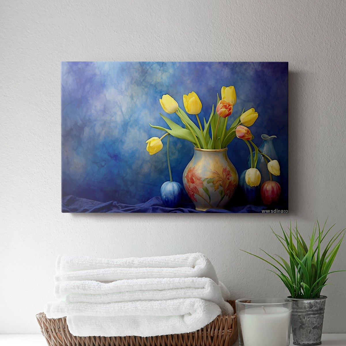 Floral Watercolor IX - Canvas Art Print