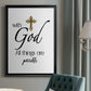 All Things Possible Gold - Modern Framed Canvas Print