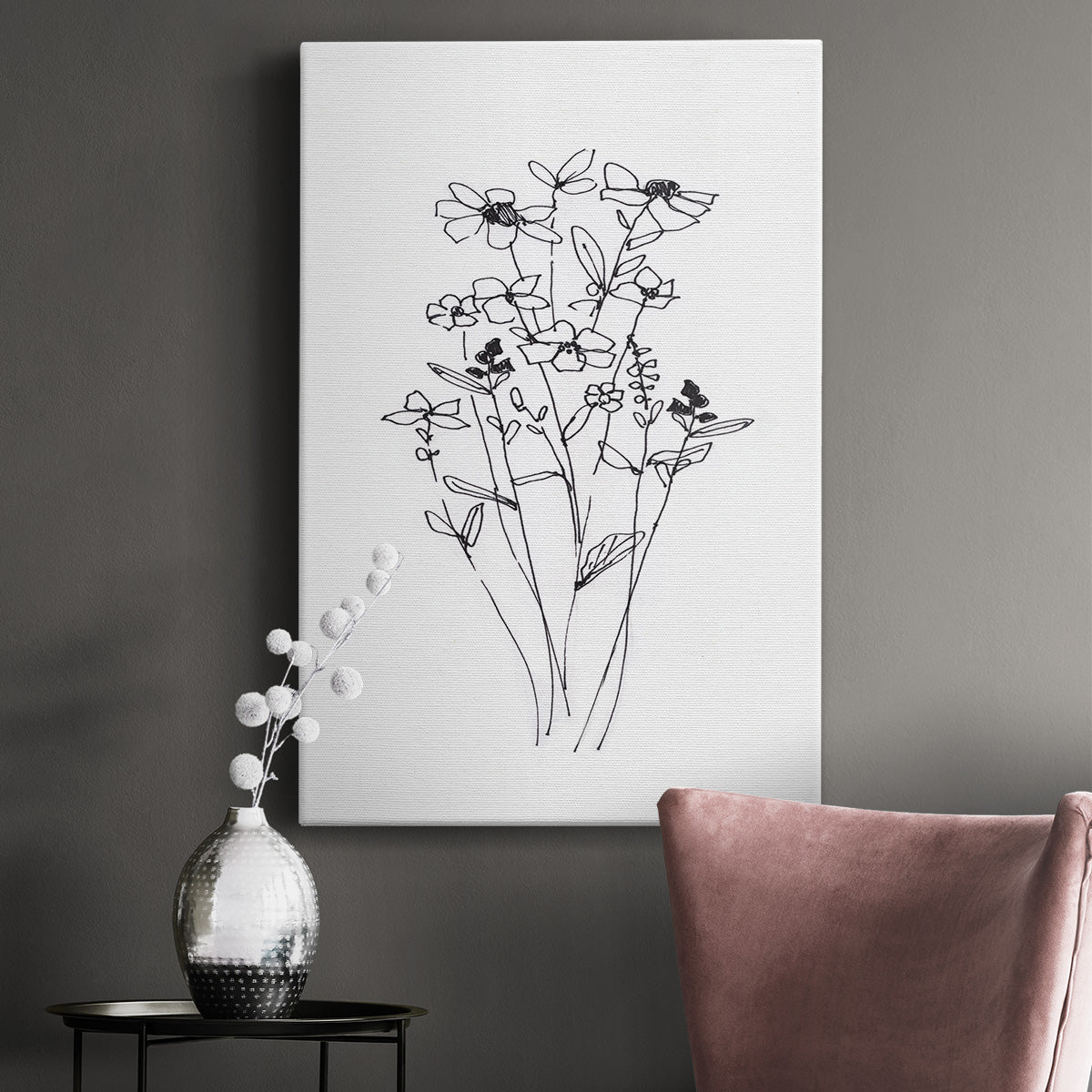 Farmhouse Plants I - Canvas Art Print