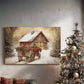 Dawn of Candlelit Village - Canvas Art Print