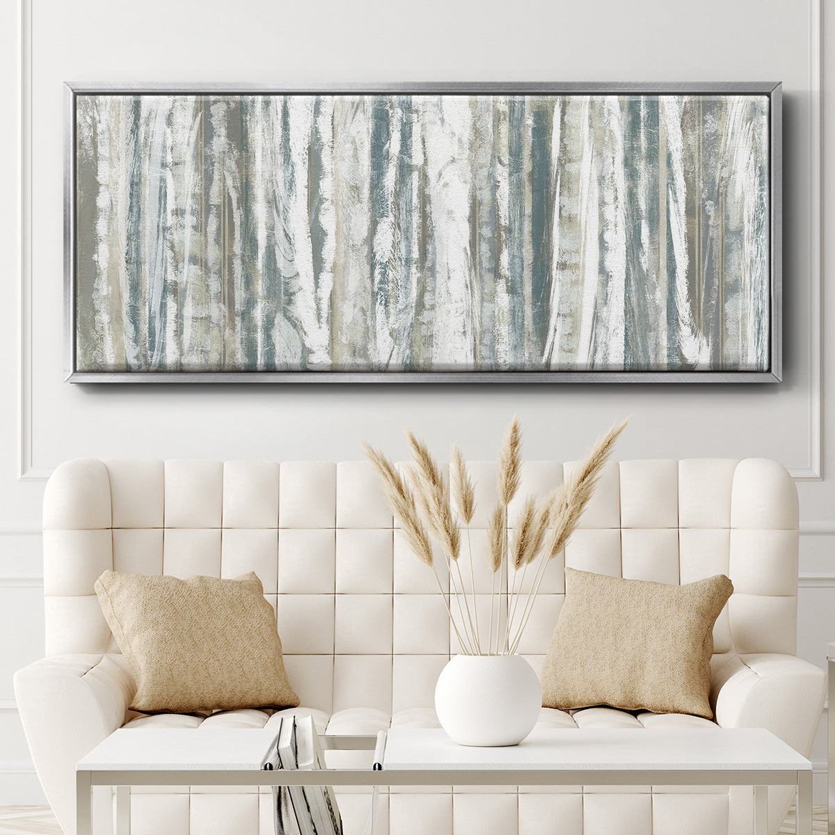 Treeline Strata I - Floater Framed Canvas Print