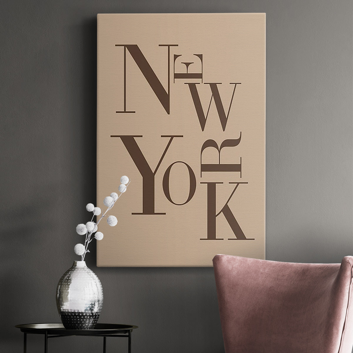 Neutral City Center Type I - Canvas Art Print