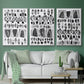 Grey Arches I - Floater Framed Canvas Set