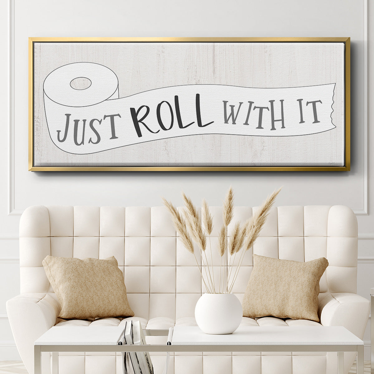 Just Roll - Floater Framed Canvas Print