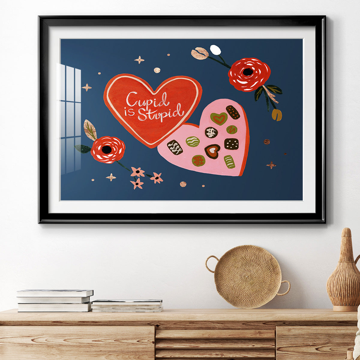 Happy Galentine II Premium Framed Print - Ready to Hang