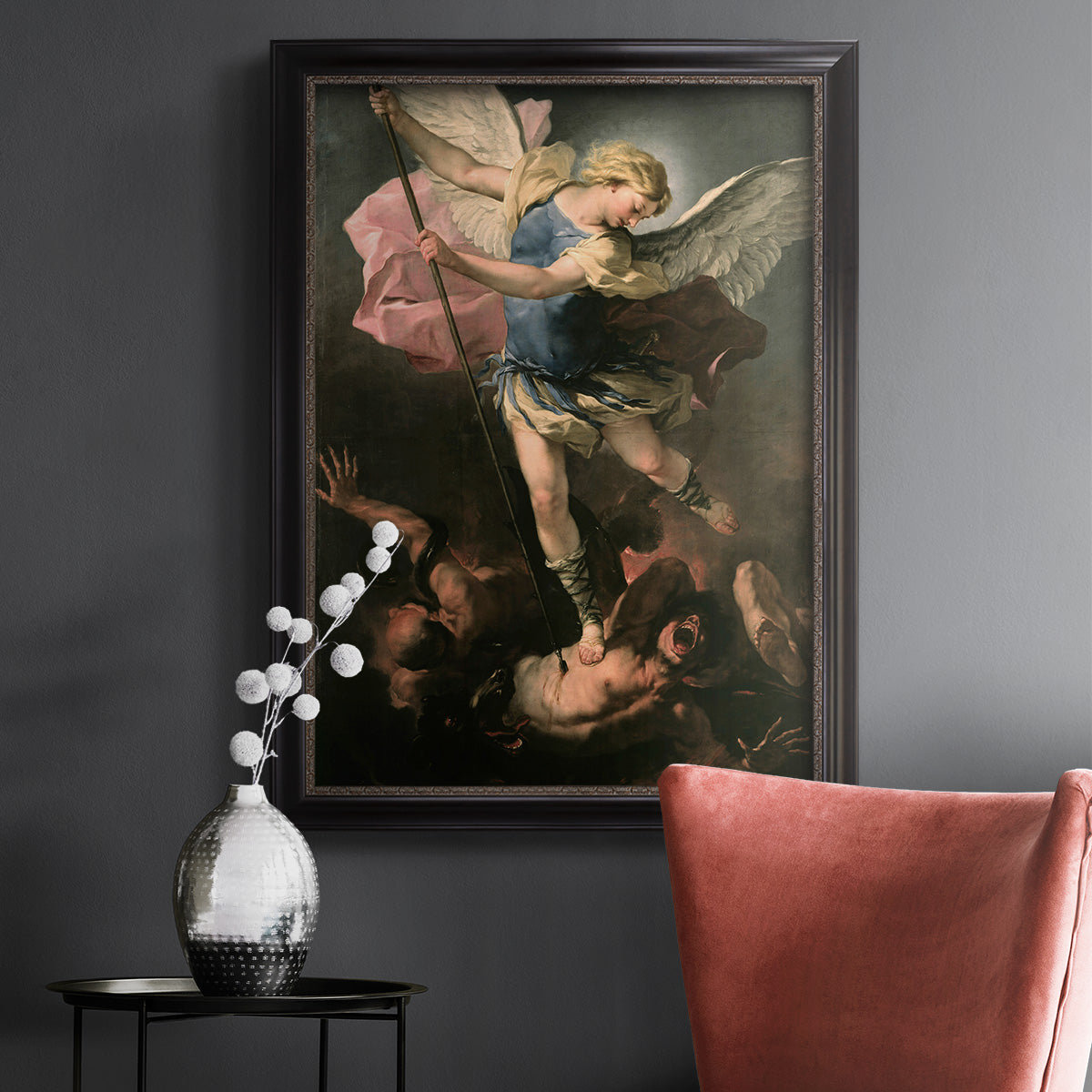 St. Michael - Ornate Framed Canvas Print