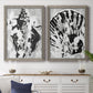 Ocean Inkblot I - Premium Framed Canvas 2 Piece Set - Ready to Hang