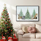 Christmas in the Forest Collection A - Framed Gallery Wrapped Canvas in Floating Frame