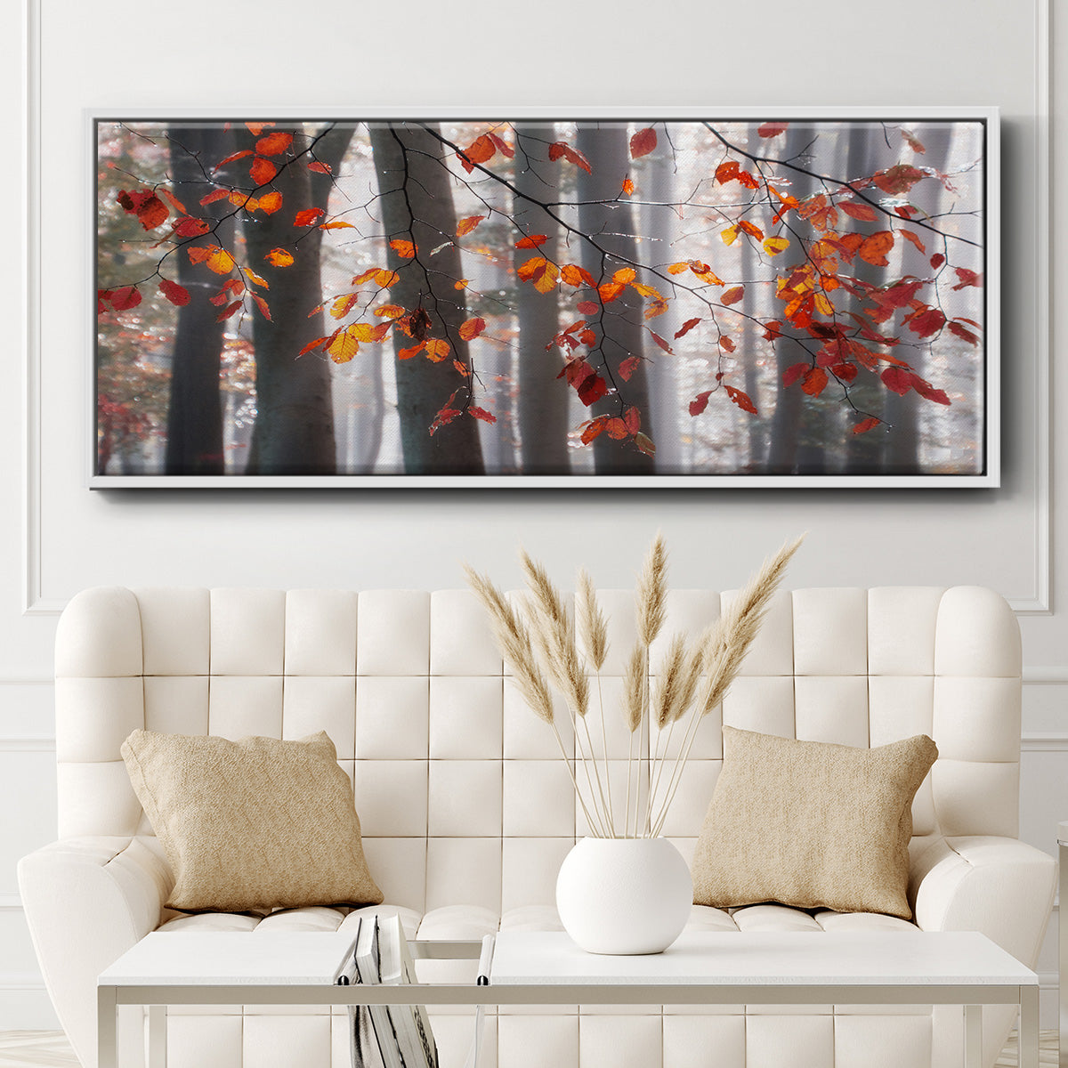 Falling Moments - Floater Framed Canvas Print