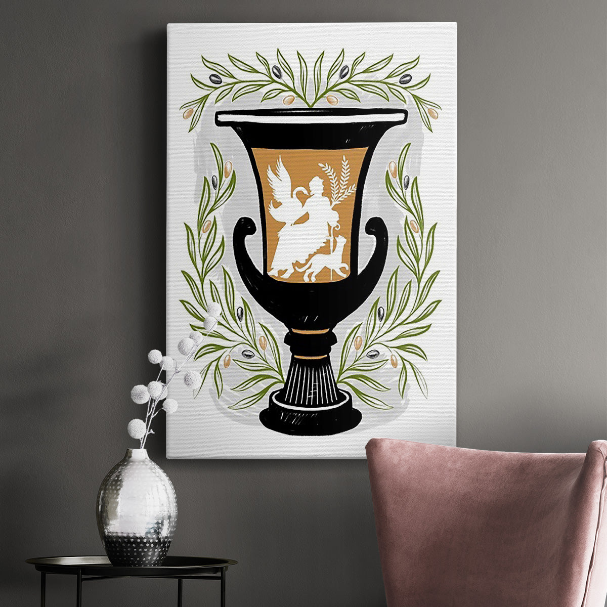 Greek Vases I Premium Gallery Wrapped Canvas - Ready to Hang