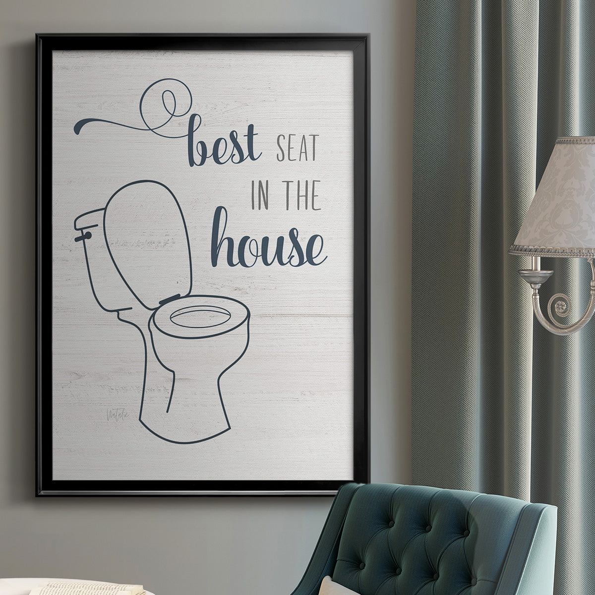 Best Seat - Modern Framed Canvas Print