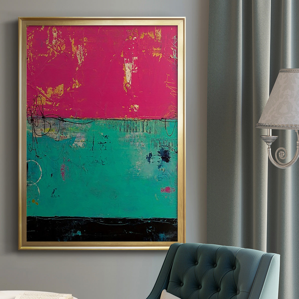 Good Mood - Modern Framed Canvas Print